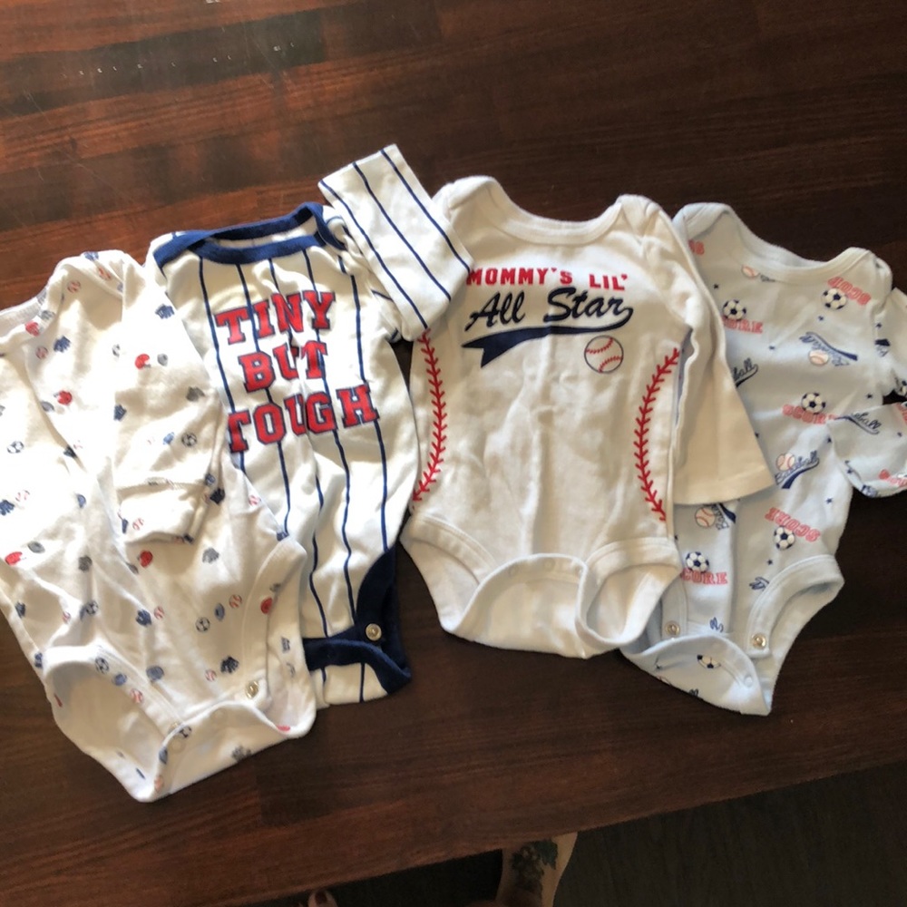 Baby boy sporty onesies